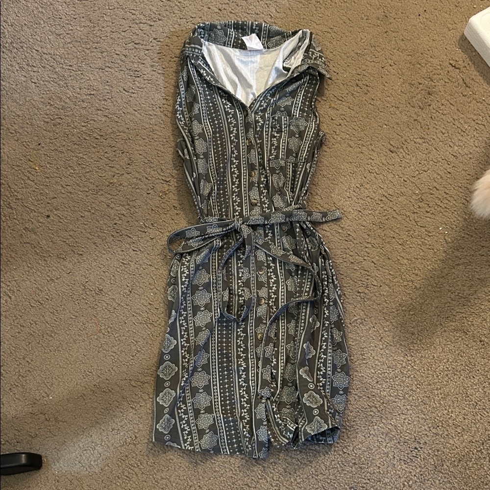 No Boundaries Black and White Patterned Mini Dress